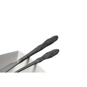 Juego de Cubiertos Excelsa de 4 Piezas, Vajilla de Acero Negro Estilo Barroco - Product Image 3