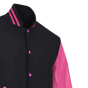 Service OEM personnalisé – Blouson de baseball vintage pour homme avec manches en polyester/coton et patchs brodés rayés sur le devant – Collection Automne/Hiver - Product Image 5