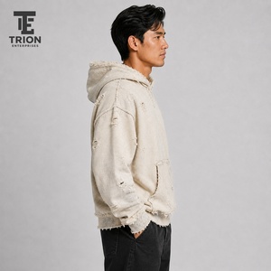 เสื้อฮู้ดดี้ผู้ชายสไตล์วินเทจแนวสตรีทแวร์ ทรงโอเวอร์ไซส์ ผ้าฝ้ายหนานุ่ม พิมพ์ลายดิจิทัล สำหรับฤดูหนาว - Product Image 2