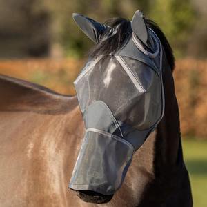 Masque anti-mouches pour chevaux 2026 : Meilleur design, protection UV, confortable, avec oreilles, respirant, élastique, et couvre-yeux en maille - Product Image 2