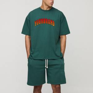 Conjunto de Pantalones Cortos Deportivos de Verano de Poliéster/Algodón con Estampado en Relieve para Hombre, Venta al Por Mayor - Product Image 6