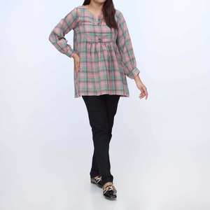 1PC Flanelle Damier Top PW3080 Robes de Cocktail Élégantes - Product Image 3