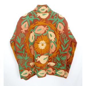 Chaqueta Cotrise Elegante Bordada al por Mayor, Abrigo Regular de Otoño/Invierno con Patrones Tradicionales, Forro de Algodón Transpirable, a la Moda - Product Image 6