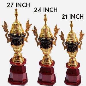 Juego Premium de 3 Trofeos Metálicos para Regalo de Agradecimiento, Premios Deportivos, Trofeo de Reconocimiento Laboral y Premio a Empleados - Product Image 2