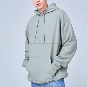 Sweat à capuche vierge sans logo de haute qualité Terry 100% coton Sweat-shirt Streetwear personnalisé Sweats à capuche surdimensionnés unisexe - Product Image 4