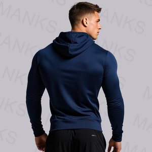 เสื้อสเวตเตอร์ออกกำลังกายใส่ได้ทั้งชายและหญิงผ้าคอตตอนสแปนเด็กซ์ใส่ได้ปกติออกแบบโลโก้ได้เองผ้าเฟรนช์เทอร์รี่สีพื้นปักโลโก้ได้แบบลำลอง - Product Image 2