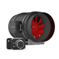 Ventilateurs de ventilation en ligne silencieux de 8 pouces pour serres hydroponiques, extracteurs de fumée, ventilateurs de ventilation EC à moteur silencieux