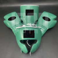 Ensemble de gants de boxe personnalisables en cuir de vachette véritable avec rembourrage épais à 4 couches, respirants et antidérapants