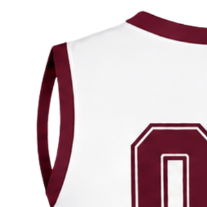 Haut d'uniforme de cheerleading marron sans manches, col en V, tenue de sport athlétique pour compétition de danse en équipe - Product Image 5