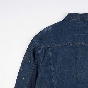 Mens Denim Jacket Fashionable Casual Outerwear Soft Denim Fabric Durable Construction Custom Design Available - Product Image 2