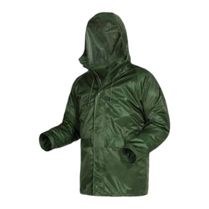 Pantalon de pluie unisexe adulte personnalisé en polyester vert imperméable à manches longues 140g, toutes saisons, pour activités de plein air – Produit le plus vendu - Product Image 1