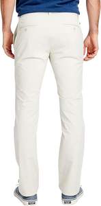 Pantalones Casuales de Lona Ecológica para Hombre, Color Blanco Liso, con Cierre de Cremallera, Bolsillos, Corte Ajustado, Transpirables, para Golf y Actividades al Aire Libre - Product Image 2