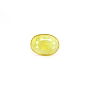 Synthetic Red Oval Sapphire-3.45 Carat Calibrated Loose Gemstone for Jewelry - Product Image 1