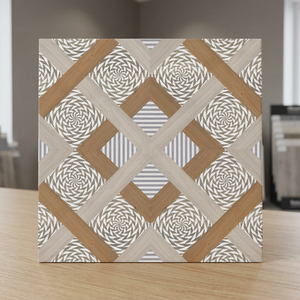 Interlocking 30x30cm <b>Wood</b> Deck Tiles for Indoor & Outdoor Patio & Garden 5mm Thick for Hall Bathroom & Mall - Product Image 3
