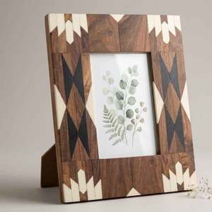 Cadre photo élégant fait main en résine et bois, incrustation de motifs, pour décoration de table à la maison ou au bureau et cadeaux – Meilleure qualité en promotion - Product Image 6