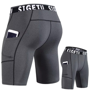 Newest Plain Blank Yoga <b>Man</b> <b>Shorts</b> High Stretch Breathable Training <b>Men's</b> Sports <b>Shorts</b> Quick Dry <b>Compression</b> <b>Shorts</b> - Product Image 6