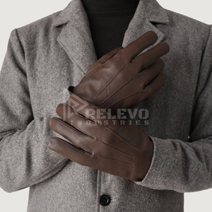 Guantes de Motocicleta de Cuero Vintage con Logotipo Personalizado, MOQ Bajo, Marca Privada, Guantes Retro de Piel de Cabra Perforada para Motociclistas, Venta al Por Mayor - Product Image 6