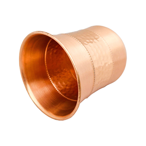 Verre en cuivre gravé avec finition antique de qualité supérieure, verre en cuivre pur pour boire de l'eau, gobelet en cuivre - Product Image 4