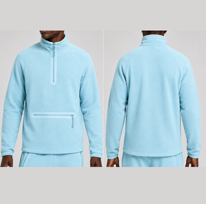 Sudadera de invierno para hombre de color liso con cremallera de un cuarto, forro polar térmico, bolsillo en el pecho, transpirable, venta al por mayor, MOQ bajo - Product Image 1