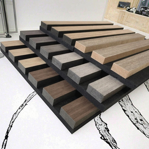 Custom Size MDF Modular Soundproof Acoustic Ceiling Boards Wall Panels Waterproof Solid Wood Rubber/Pine Core for Modern Hotel - Product Image 1