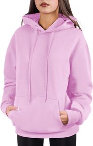 Nouveau Sweat à Capuche Unisexe Oversize 2026 – Couleur Unie, Coton Tricoté, Design Décontracté avec Poches, Coupe Classique pour l'Automne - Product Image 2