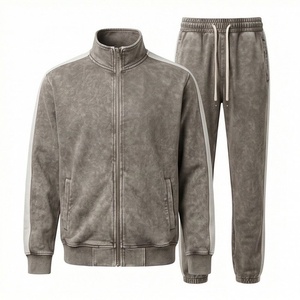 Nouvel ensemble de survêtement d'hiver au design optimal pour hommes, vêtements de sport respirants, idéal pour la gym, le fitness, le jogging, la course à pied, couleur personnalisable - Product Image 1