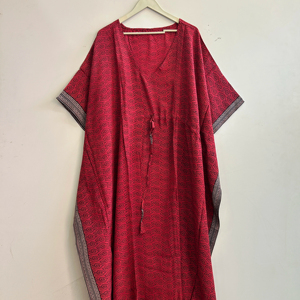 Crepe Silk Recycle Sari <b>Kaftan</b> Dress Soft Comfy Luxury Gown Vintage <b>Maxi</b> Dress - Product Image 3