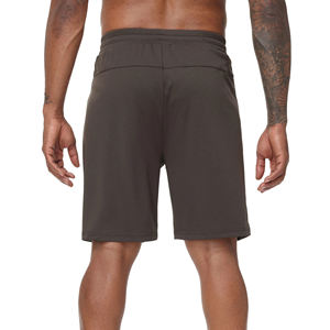 Shorts de sport décontractés pour hommes, été, vente en gros, poches, logo personnalisé, couleur unie, 100% polyester, séchage rapide, pour la gym et l'entraînement - Product Image 2