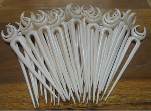 กิ๊บติดผมทำจากกระดูกควายคุณภาพสูง 100% สำหรับผู้หญิง ผมยาว กิ๊บติดผมแบบแท่ง ทำด้วยมือ หรูหรา อุปกรณ์เสริมผม - Product Image 5