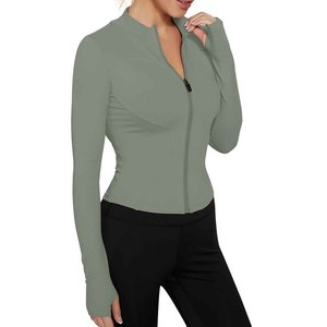 Chaqueta Deportiva con Cierre Completo para Mujer, Chaqueta de Entrenamiento Elástica, Estilo de Vida Activo, Fabricante Mayorista, Ropa Deportiva Personalizada - Product Image 3