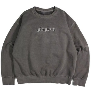 Sudadera de cuello redondo para hombre, de peso pesado, teñida lisa, corte holgado, hombros caídos, de forro polar de poliéster/algodón, transpirable, en blanco, con logotipo personalizado impreso - Product Image 1