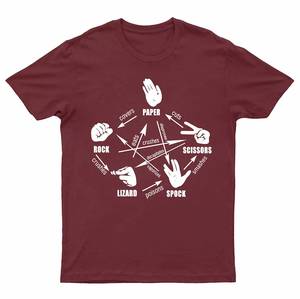 T-shirt Rock Paper Scissors Lizard Spock : T-shirt pour fans de The Big Bang Theory - Product Image 4