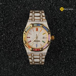 Montre de luxe Moissanite-Pass Diamond Tester, montre Moissanite 100% faite à la main, montre de bijoux étincelante, fournisseur de bijoux indiens - Product Image 2