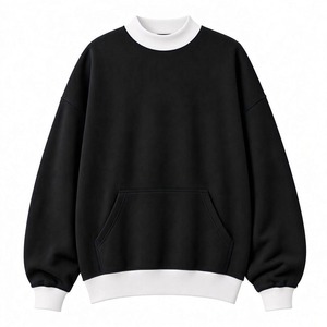Buy Premium Women’s Cozy <b>Mock</b> Neck Pullover Oversized Relaxed Long Sleeve Design Casual Soft Everyday Sweatshirt - Product Image 1