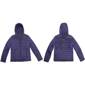 Chaqueta de Invierno Acolchada con Capucha para Hombre, Estilo Plumón, Nylon, OEM - Product Image 1