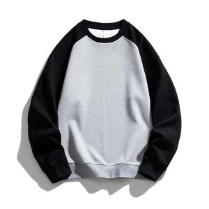 เสื้อสเวตเชิ้ตคอกลมแขนราแกลนสำหรับผู้ชาย สีพื้น ผ้าฝ้าย สวมใส่สบาย สไตล์ลำลอง สำหรับฤดูใบไม้ร่วง ทรงปกติ ผ้าถักเฟรนช์เทอร์รี่ - Product Image 3