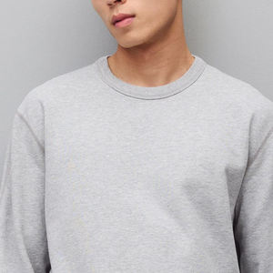 Customizable Design Men Modern Pullover Sweatshirt / <b>Crafted</b> With Smooth Texture And Relaxed Shape For Winter With Full Sleeves - Product Image 2