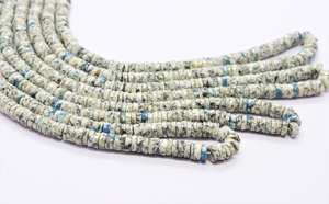 Cuentas facetadas de jaspe K2 en forma de neumático, cuentas Heishi facetadas de jaspe K2 natural, venta al por mayor para fabricación de joyas - Product Image 2