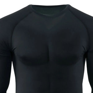 T-shirts Rash Guard Unisexe en Spandex/Polyester Écologiques de Haute Qualité, Vêtements d'Entraînement de Compression Longs, Équipement MMA 240g - Vente Chaude - Product Image 3