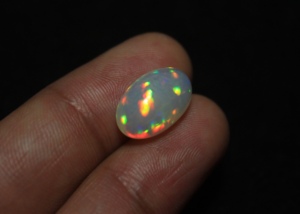 Ópalo Welo Etíope Superfino, Cabujón de 15*9.5*7.5mm, 5 Quilates, Gema Suelta Natural con Multiflujo de Color, Piedra de Nacimiento de Octubre - Product Image 3
