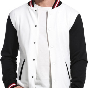 Chaqueta Varsity de Lana con Diseño Personalizado al por Mayor, Chaqueta Letterman con Mangas de Cuero para Hombre y Mujer, Producción en Fábrica OEM ODM al por Mayor - Product Image 3