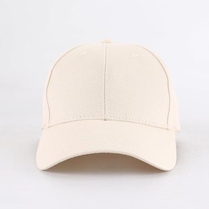 Unisex Baseball Cap 6-Panel Solid Color Cotton Fitted Casual Hat Adult Size 58-60CM - Product Image 1