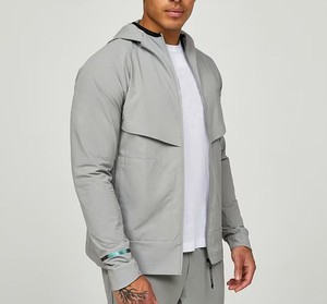 Conjunto Deportivo para Hombre, Chaqueta con Cremallera de Manga Larga y Pantalones, Color Sólido, Transpirable, Corte Regular, Ropa Deportiva Informal para Gimnasio, Fitness y Entrenamiento - Product Image 5