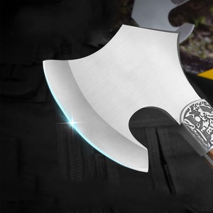 Mini Axe Stainless Steel Outdoor Hatchet Small Hand Tool for Camping Garden and Household <b>Wood</b> Chopping Use Viking Hunting Axe - Product Image 6