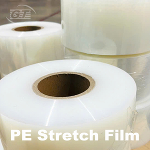 Film d'emballage plastique souple transparent PE haute performance 300m 50cm, résistant à l'humidité, pour machine à film rétractable, palette de moulage personnalisée - Product Image 3