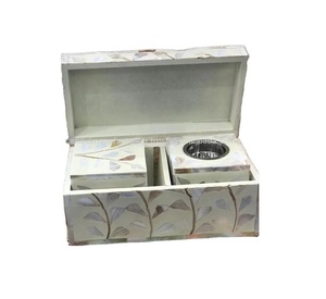 Caja de Regalo con Bandeja de Incienso de Nácar Hecha a Mano, Set de Porta Incienso con Incrustaciones para Decoración del Hogar, Bodas y Ramadán - Product Image 2