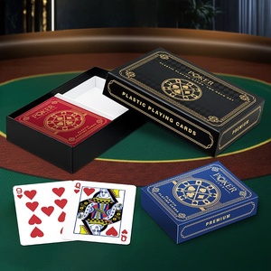 Custom Double Deck 0.35mm Single-side Matte Finish Plastic Playing <b>Cards</b> in Rigid Box - Product Image 5