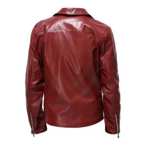 Men's High Quality Fashion Stand Collar Leather <b>Jacket</b> <b>Winter</b> <b>Waterproof</b> Windproof High Street Style Leather <b>Jacket</b> - Product Image 2
