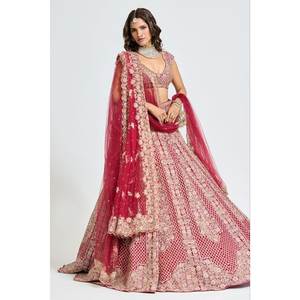 El Lehenga Choli Bordado Más Hermoso para Fiestas y Bodas - Product Image 5