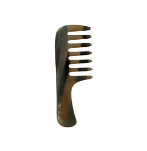 Peine de Cuerno Natural Hecho a Mano, Herramienta de Peinado y Desenredado de Cuerno de Búfalo, Superficie Lisa y Pulida, Acabado Fino - Product Image 2